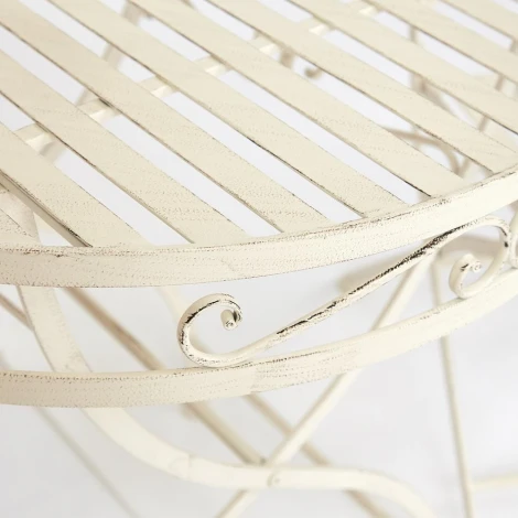 Комплект (стол + 2 стула) Secret de Maison PALLADIO (mod. PL08-8668/8669) белый антик (antique white) (металл)