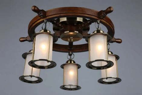 Потолочная люстра Omnilux Ferro OML-50307-05 (220V, штурвал)