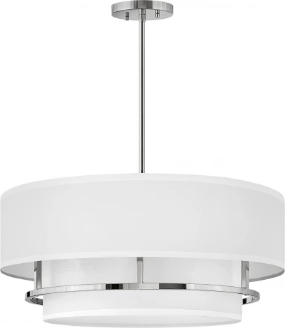 Потолочная люстра на штанге Hinkley Graham HK-GRAHAM-L-PN (220V, круглые)