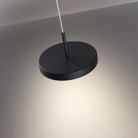 Подвесной ветильник светодиодный Novotech Mirror 359281 OVER черный IP20 LED 18W 85-265V 1350Лм 3000К (220V, на проводе, круглые)