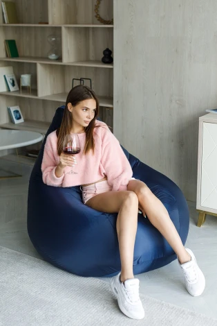 Кресло мешок Dreambag Груша Темно-Синее (Оксфорд) (2XL, Классический) 5000731