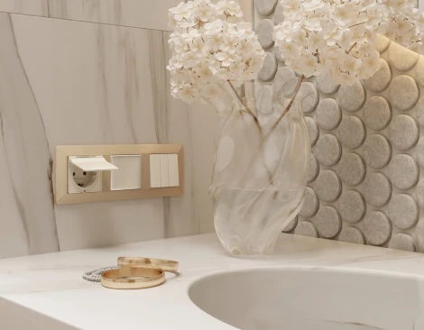 Рамка Ambrella Volt ALFA Line (Шампань) 4-ая AF110604