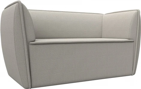 Диван кухонный прямой Бергамо 2-х местный (Бежевый/Рогожка) Лига Диванов арт.123741