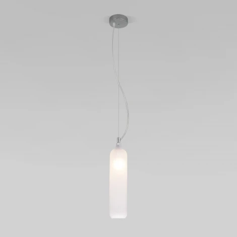 Светильник подвесной Eurosvet Siesta 50252/1 белый матовый (220V, на тросе, круглые)