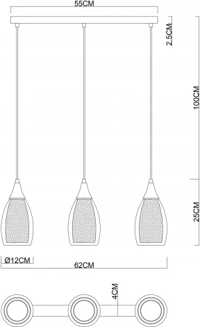 Подвесной светильник Arte Lamp Barry A7951SP-3CC