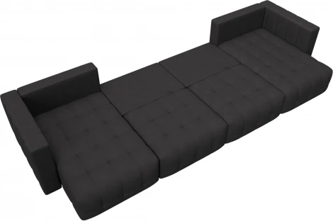 Диван П-образный Лига-052 НПБ Лонг Лига Диванов (Замша) арт.128859