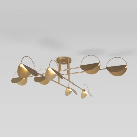 Потолочная люстра Wi-Fi на штанге Eurosvet Grazia 70148/8 (220V, управление смартфоном, голосовое управление, умный дом - Minimir Home, Алиса, Маруся, Салют)