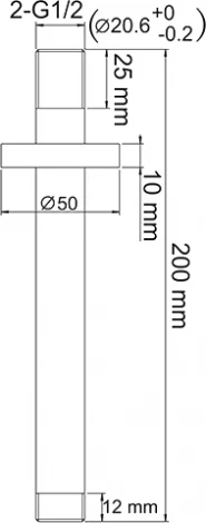 Кронштейн для верхнего душа Wasserkraft Abens A151