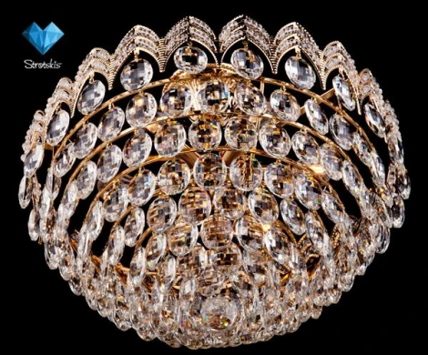 Потолочная люстра Eurosvet 3649 3649/6 золото / прозрачный хрусталь