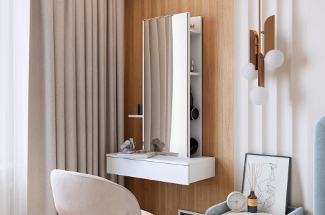 Трюмо Мария Mebelson (ЛДСП/Светлое дерево) арт.STM-01.2552