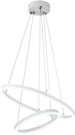 Подвесной светильник Escada Void 10254/2LED 66W White APP (регулировка яркости, 220V, пульт управления, управление смартфоном, на тросе)