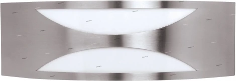 Светильник настенный уличный Horoz Mango, 1 плафон, никель с белым