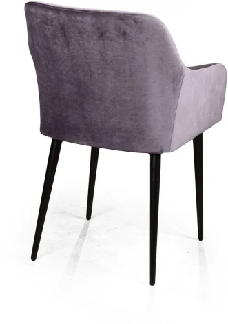 Стул с подлокотниками Robert, бархат серый 27 Top Concept (7814)