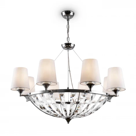 Подвесная люстра Maytoni Pantheon H021PL-08CH (220V, хрусталь, на цепи)