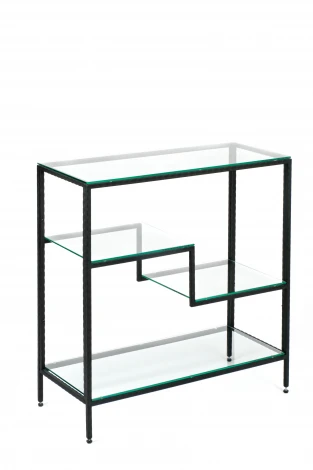 Консольный стол AllConsoles 1013-CB loft clear черный муар