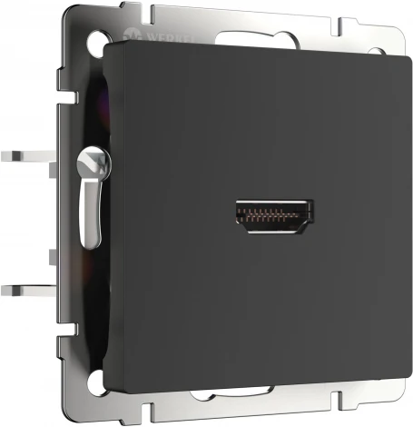 Розетка HDMI (черный матовый) Werkel W1186008 (a051601)