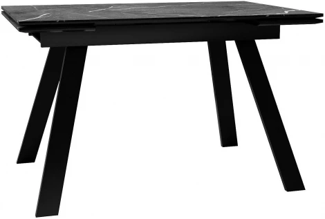 Стол DikLine DKL140 Керамика Черный мрамор/опоры черные (2 уп.) арт.00-00073001