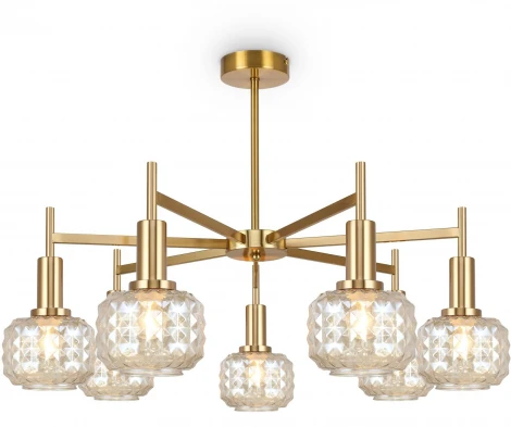 Потолочная люстра на штанге Freya Fero FR5366CL-07BS (220V)