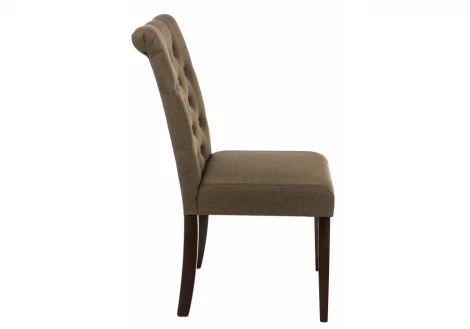 Обеденный стул Woodville Amelia dark walnut / fabric brown 11018