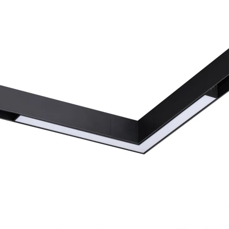 Трековый светильник угловой однофазный Novotech Vector 359944 черный с переключ. цв. темпер. IP20 LED 20W 3000К\4000К\6000К 90-240V