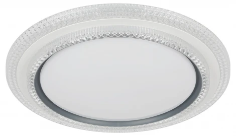 Потолочный светильник светодиодный с пультом с регулировкой цветовой температуры ЭРА SPB-6 Sunny 86W-3K-6,5K-RC WH+GR