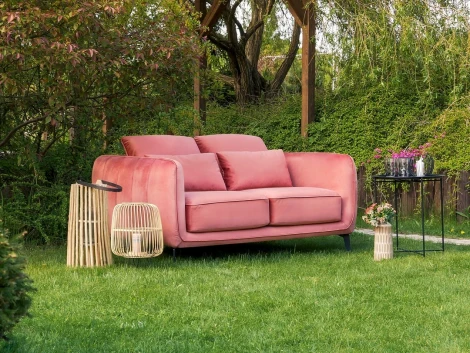 Диван Amsterdam двухместный ОГОГО (арт.698446), (Ткань/Бежевый)