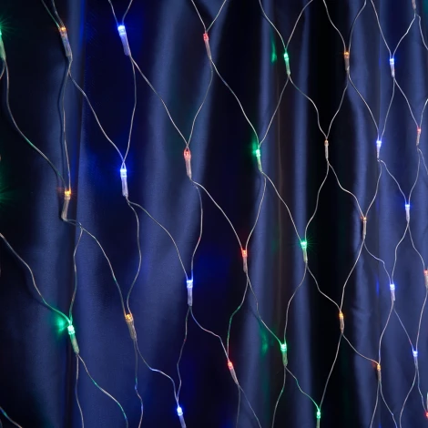 Светодиодная гирлянда Feron 48175 CL31 сеть 3х2,7м + 3м мультиколор c питанием от сети, прозрачный шнур