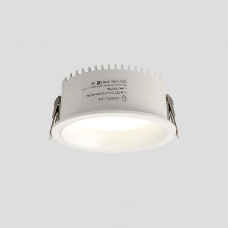 Светильник встраиваемый светодиодный IP44 Crystal Lux CLT 529C105 WH 4000K