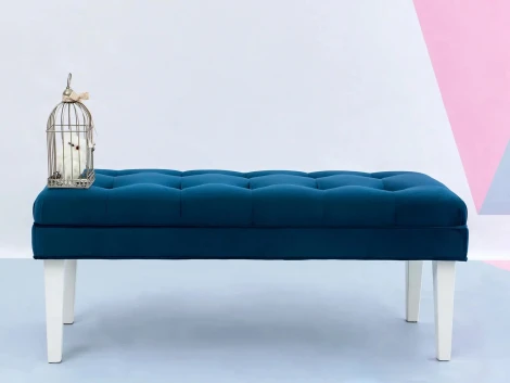 Банкетка Adel ОГОГО (арт.804894), (Ткань/Темно-синий)