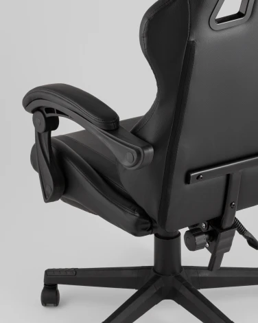 Кресло спортивное TopChairs Prophet с оттоманкой черный арт.УТ000039479