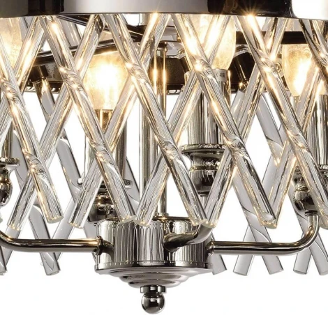 Подвесная люстра Lumien Hall Базиано LH3040/4P-NK-CL