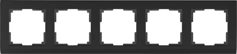 Рамка на 5 постов Stark (черный) Werkel W0051808 (a050926)