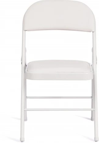 Стул складной FOLDER (mod. 3022G) / 2 шт. в упаковке (Металл,Экокожа /Белый,Белый)