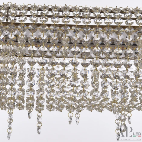 Подвесная люстра светодиодная APL LED Rimini S504.0.80.B.4000.Gold
