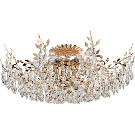 Потолочная люстра Stilfort Sofia 1031/03/08C (220V, хрусталь, листья)