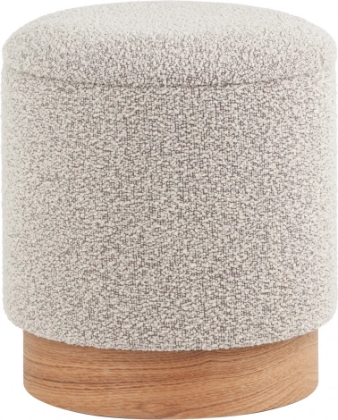 Пуф с ящиком Холли XS букле бежевый, Stool Group