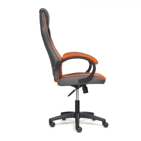 Кресло RACER GT new металлик/красный (кож/зам/ткань)