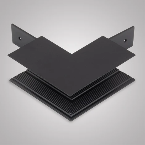 Угловой соединитель внешний для накладного шинопровода черный AM Group AM545 BK SMART