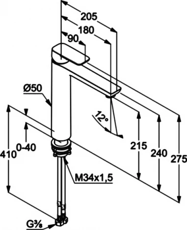 Смеситель Kludi Pure&Style 402960575 для раковины