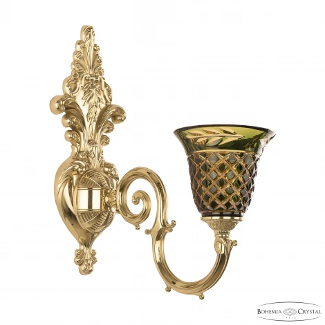Бра Bohemia 7203 7203B15/1/210 G P2 U Amber-Green/H-1J