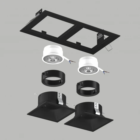 Встраиваемый светильник под LED модуль/ламп МR16 Lightstar Domino D5270707BMOD (220V)