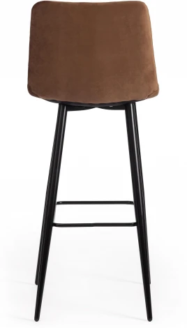 Стул барный CHILLY (mod.7095б) (Ткань,Металл /Коричневый,Черный)
