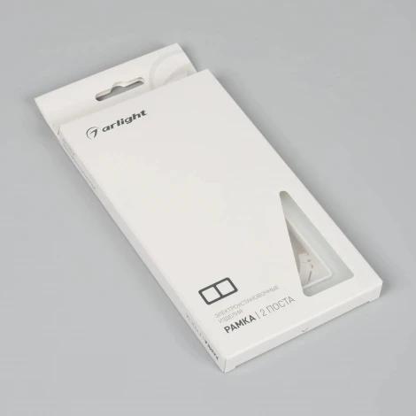 Рамка стеклянная FRM-OMALI-GS-2-WH (Arlight) 049692