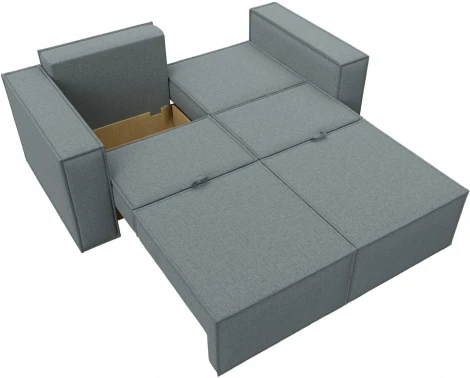 Диван прямой Куба мини (Серый/Рогожка) Лига Диванов арт.121891