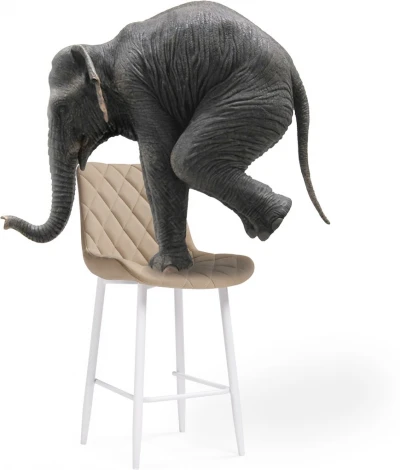 Полубарный стул Баодин К Б/К (Баодин К Б/К бежевый / белый) Notta арт.517162