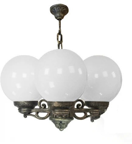 Уличный светильник подвесной Fumagalli GLOBE 250 G25.120.S30.BYF1R (220V, на цепи, шар, IP55)
