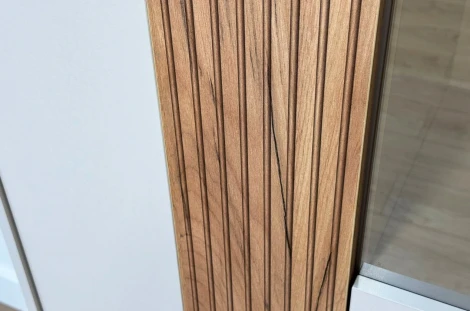 Доминика Шкаф двухдверный (со стеклом) Mebelson (ЛДСП/Дуб крафт золотой) арт.174982,3369