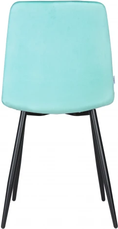 Стул обеденный DOBRIN CHILLY (Мятный Holland 50, основание черное) 005 CHILLY, цвет сиденья Мятный основания черный