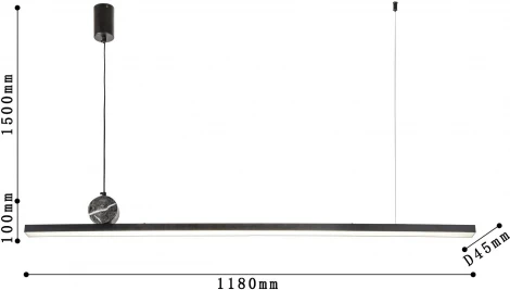 Подвесной светильник Firmato 4060-2P (LED, 220V, на тросе)