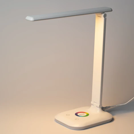 Офисная настольная лампа светодиодная с регулировкой цветовой температуры и яркости с ночным режимом RGB ЭРА NLED-502 NLED-502-11W-W